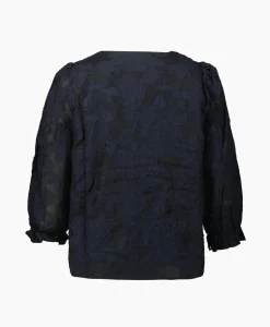 Selected Femme Top Cathi-Sadie 3/4 Ff Donker Blauw