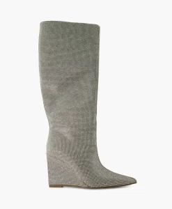 Steve Madden Lange Laars Showout R Zilver