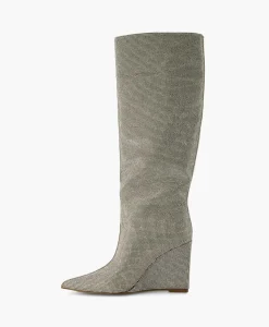 Steve Madden Lange Laars Showout R Zilver