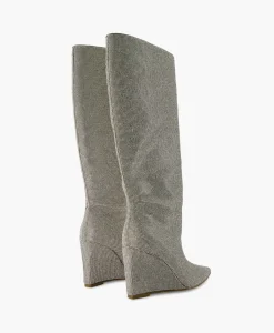 Steve Madden Lange Laars Showout R Zilver