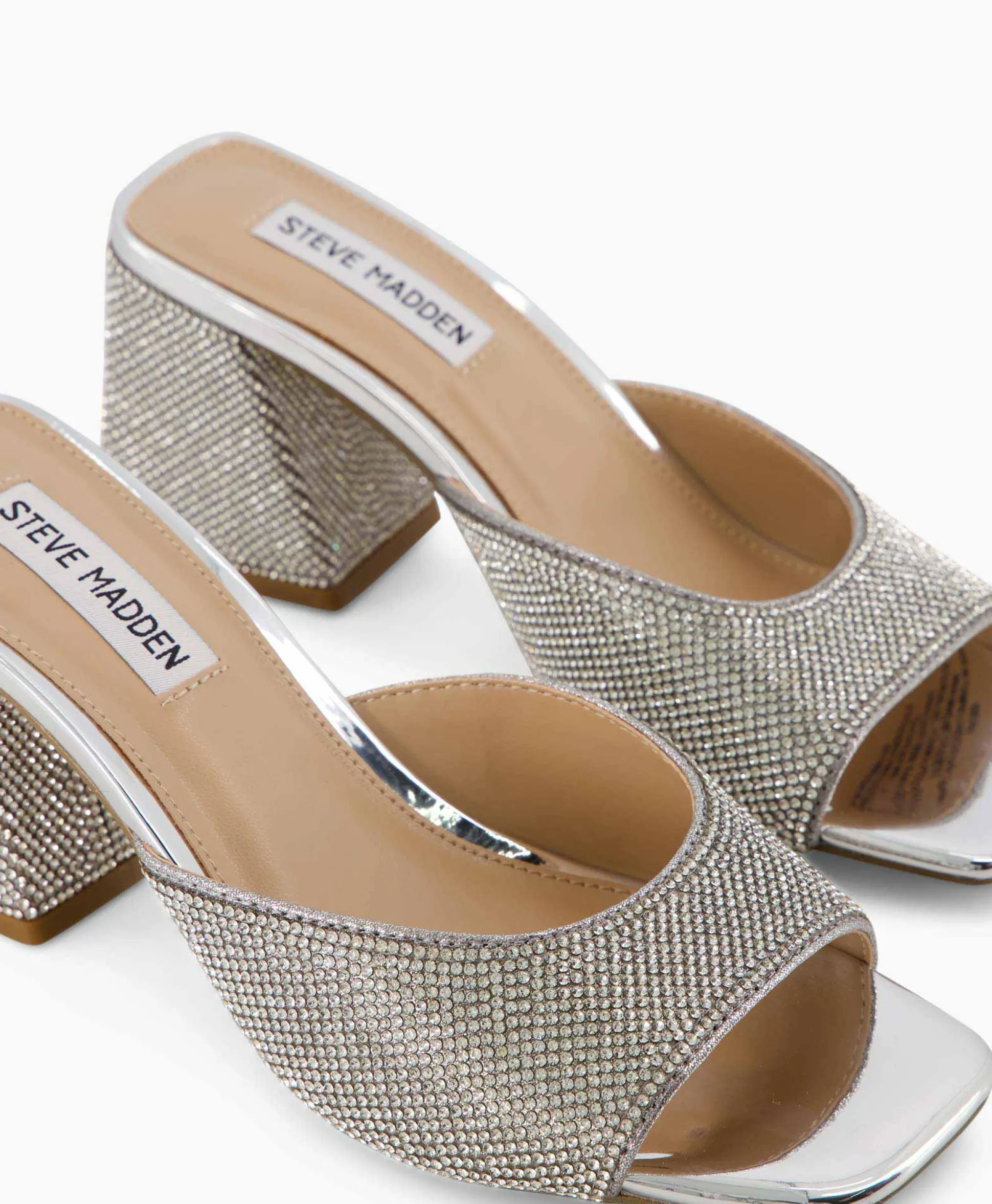 Steve Madden Sandaal Met Hak Glowing-R Zilver
