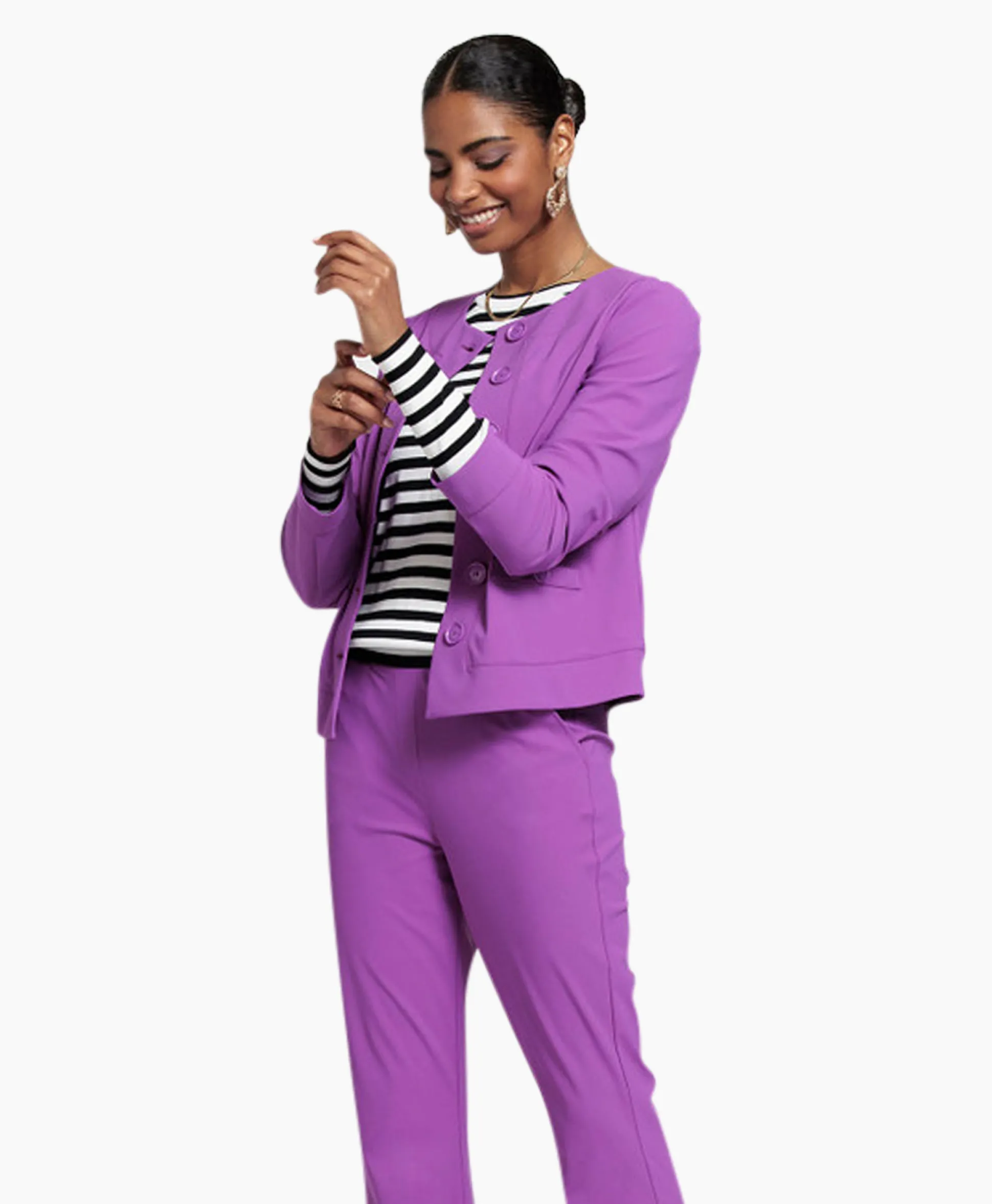 Studio Anneloes Blazer Janet Bonded Paars