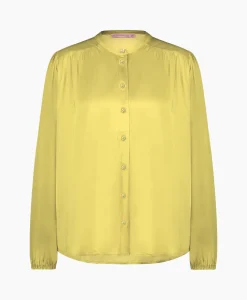 Studio Anneloes Blouse Birdie Ls Satin Geel