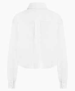 Studio Anneloes Blouse Dion Cropped Poplin Wit