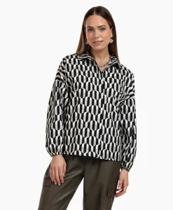 Studio Anneloes Blouse Havana Coffee Beans Zwart Dessin