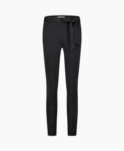 Studio Anneloes Broek Katlyn Shiny Bnd Trousers Zwart