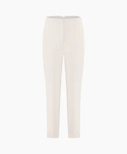 Studio Anneloes Broek Nine Shiny Bonded Trousers Off White