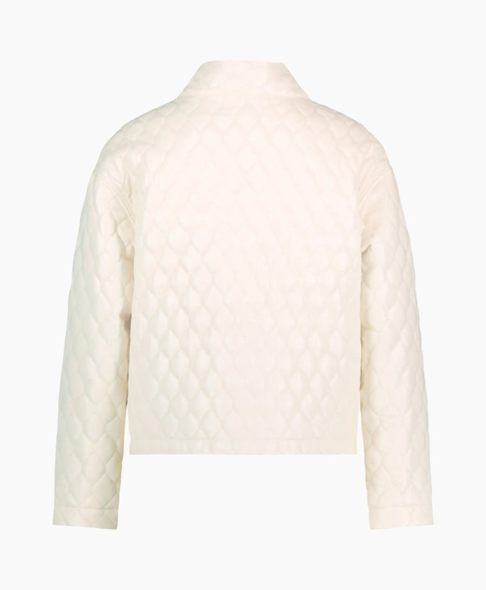 Studio Anneloes Jack James Quilted Leather Jacket Off White