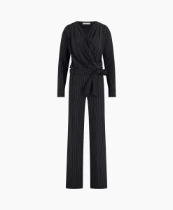 Studio Anneloes Jumpsuit Malia Pinstripe Zwart Dessin