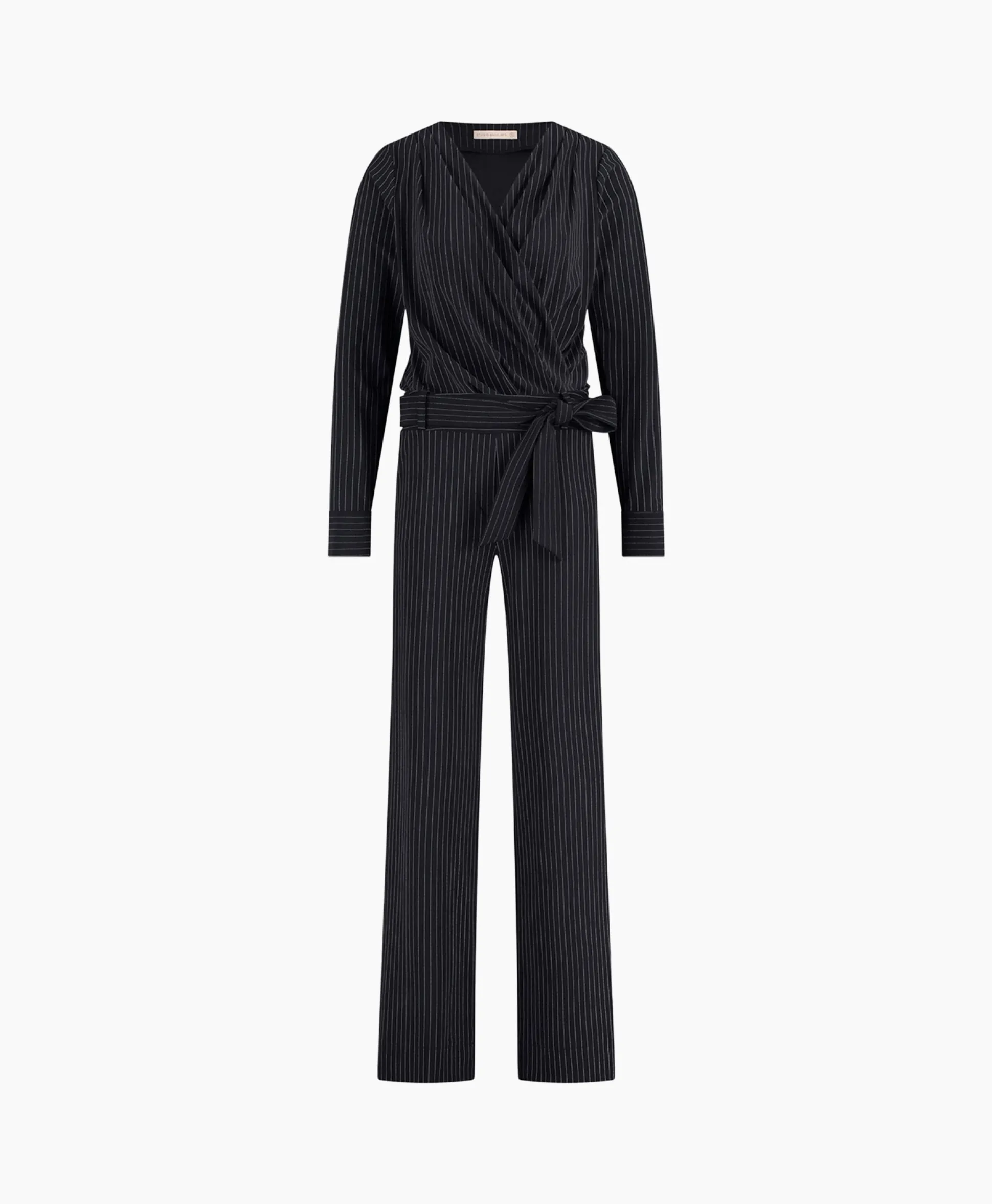 Studio Anneloes Jumpsuit Malia Pinstripe Zwart Dessin