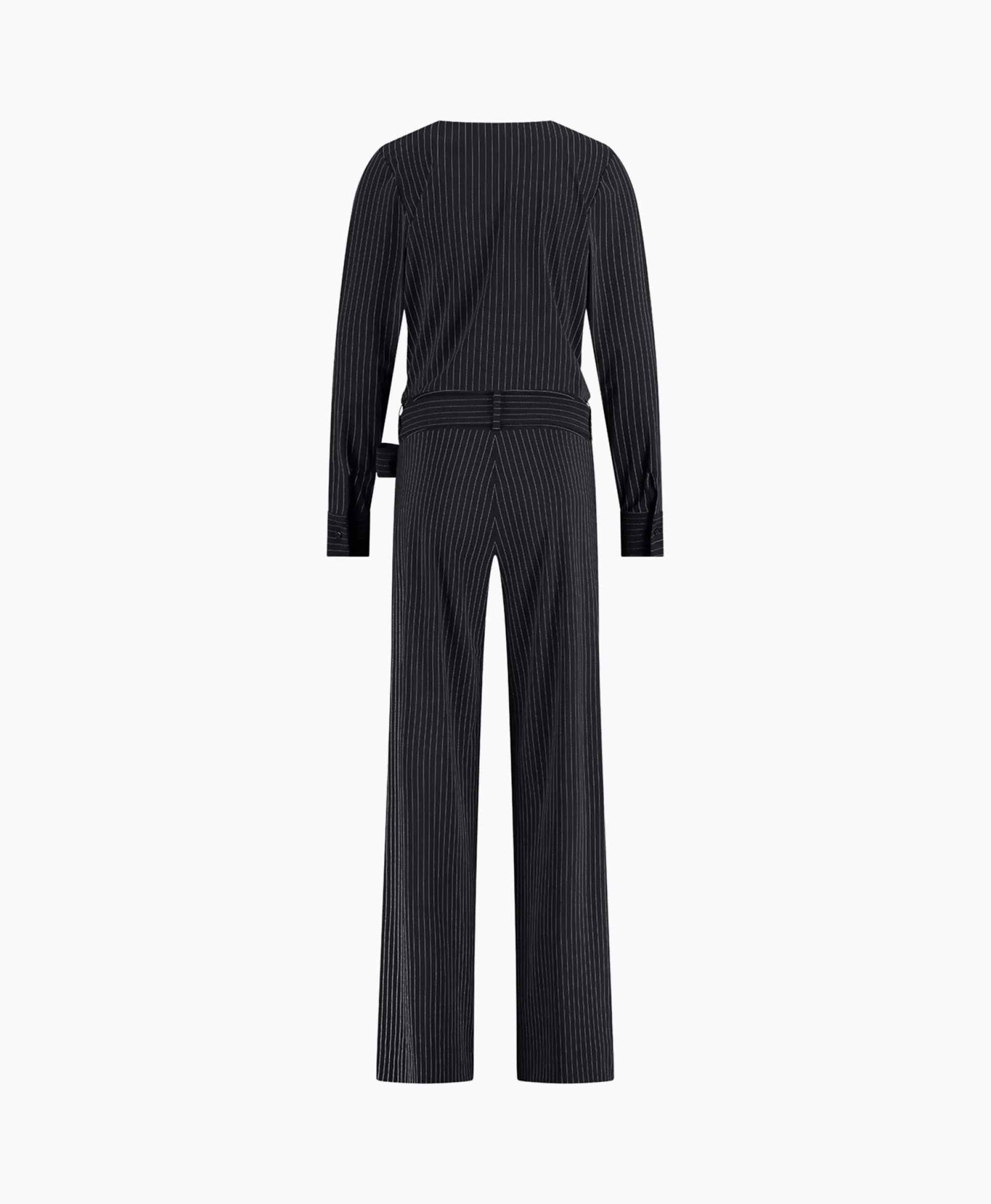 Studio Anneloes Jumpsuit Malia Pinstripe Zwart Dessin