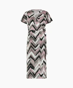 Studio Anneloes Jurk Juno Satin Wrap Dress Ecru