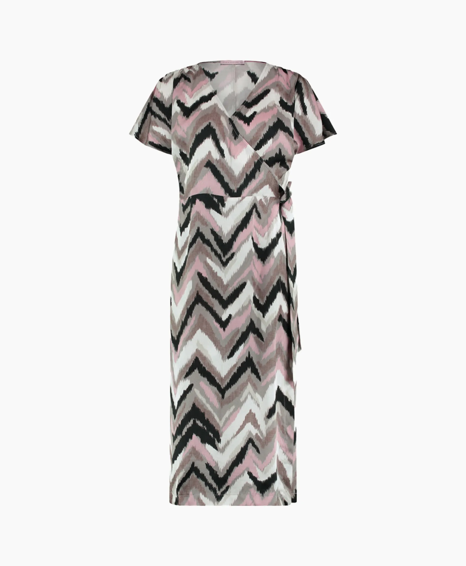 Studio Anneloes Jurk Juno Satin Wrap Dress Ecru