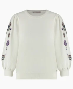 Studio Anneloes Pullover Hollie Embroidery Ecru