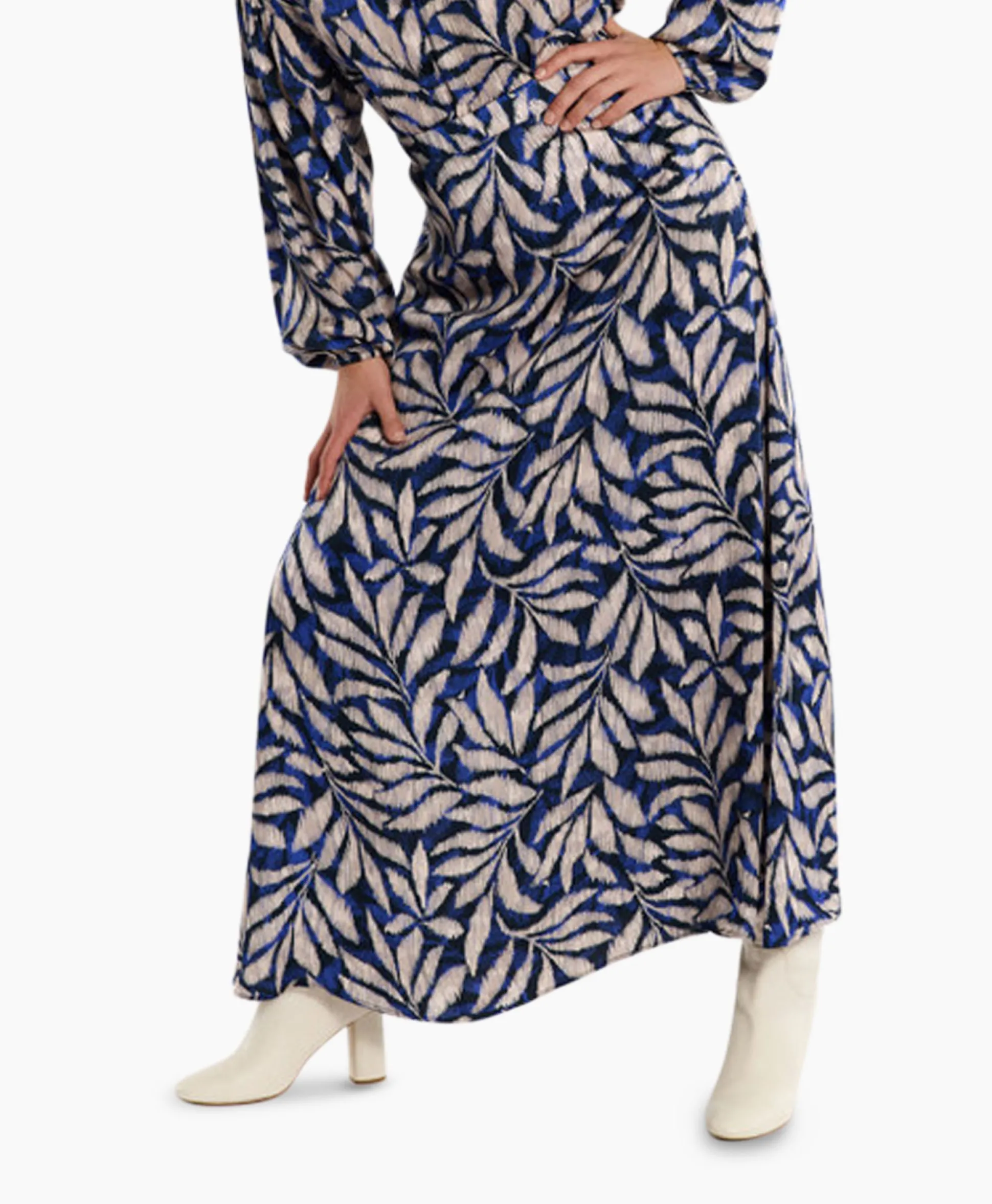 Studio Anneloes Rok Janou Satin Flower Skirt Blauw