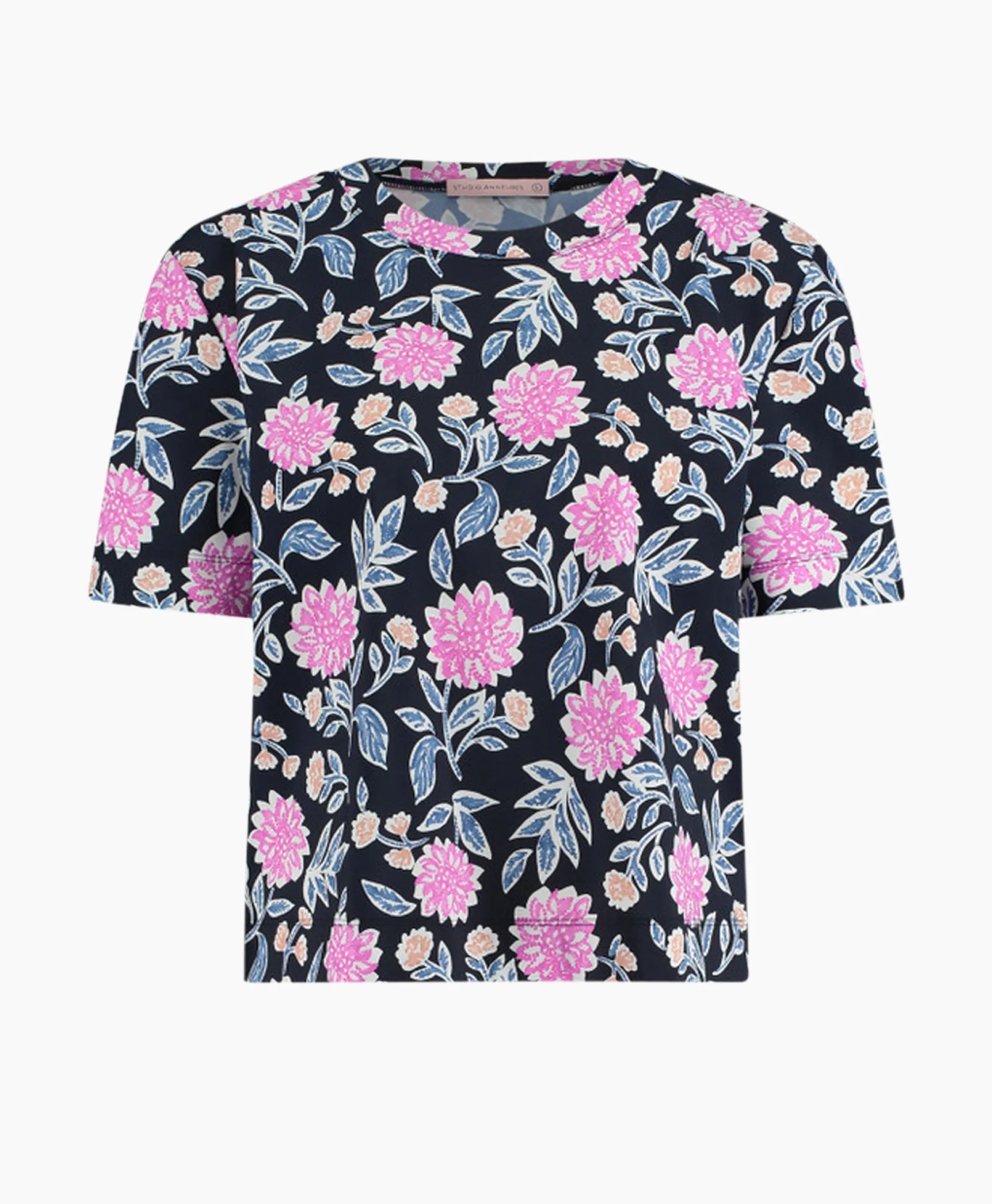 Studio Anneloes Top & T-Shirt Lott Flower Tee Roze