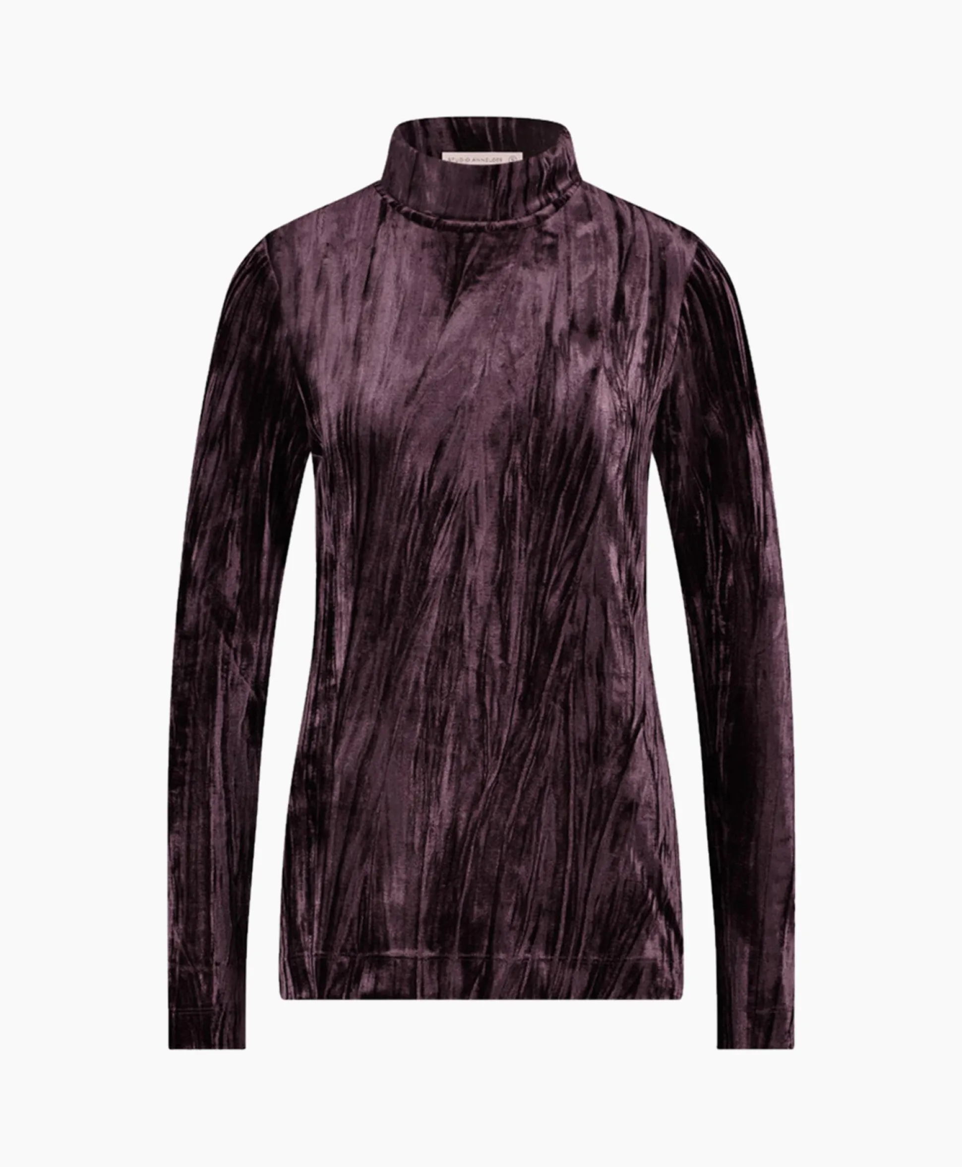 Studio Anneloes Top Avril Ls Velvet Bruin
