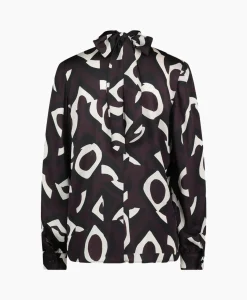 Studio Anneloes Top Izzie Satin Eyes Bruin