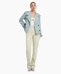 Studioar By Arma Mantel Samora Cotton Twill Blauw