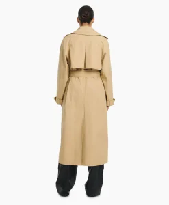 Studioar By Arma Trenchcoat Mexia Cotton Twill Beige