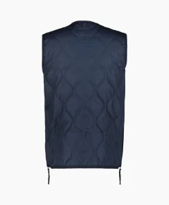 Taion Bodywarmer Military W-Zip V Neck Down Donker Blauw