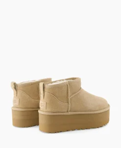 Ugg Enkellaars W Classic Ultra Mini Platform Beige