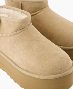Ugg Enkellaars W Classic Ultra Mini Platform Beige