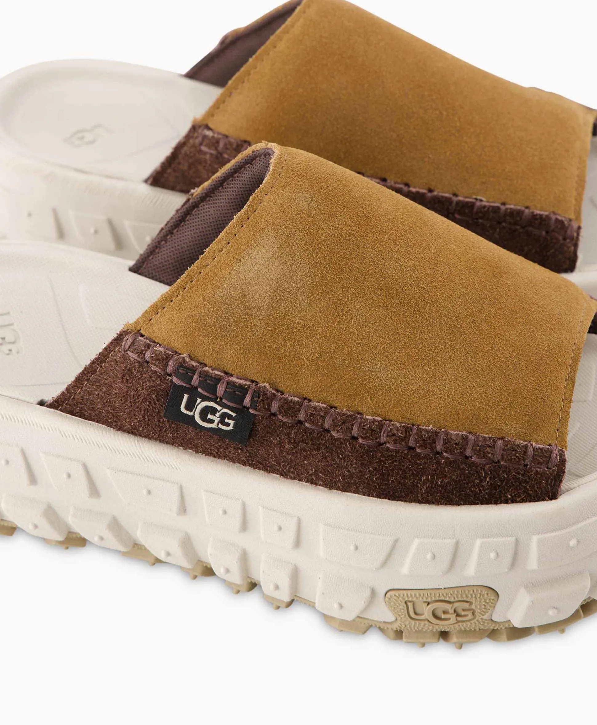 Ugg Sandaal Zonder Hak W Venture Daze Slide Licht Bruin