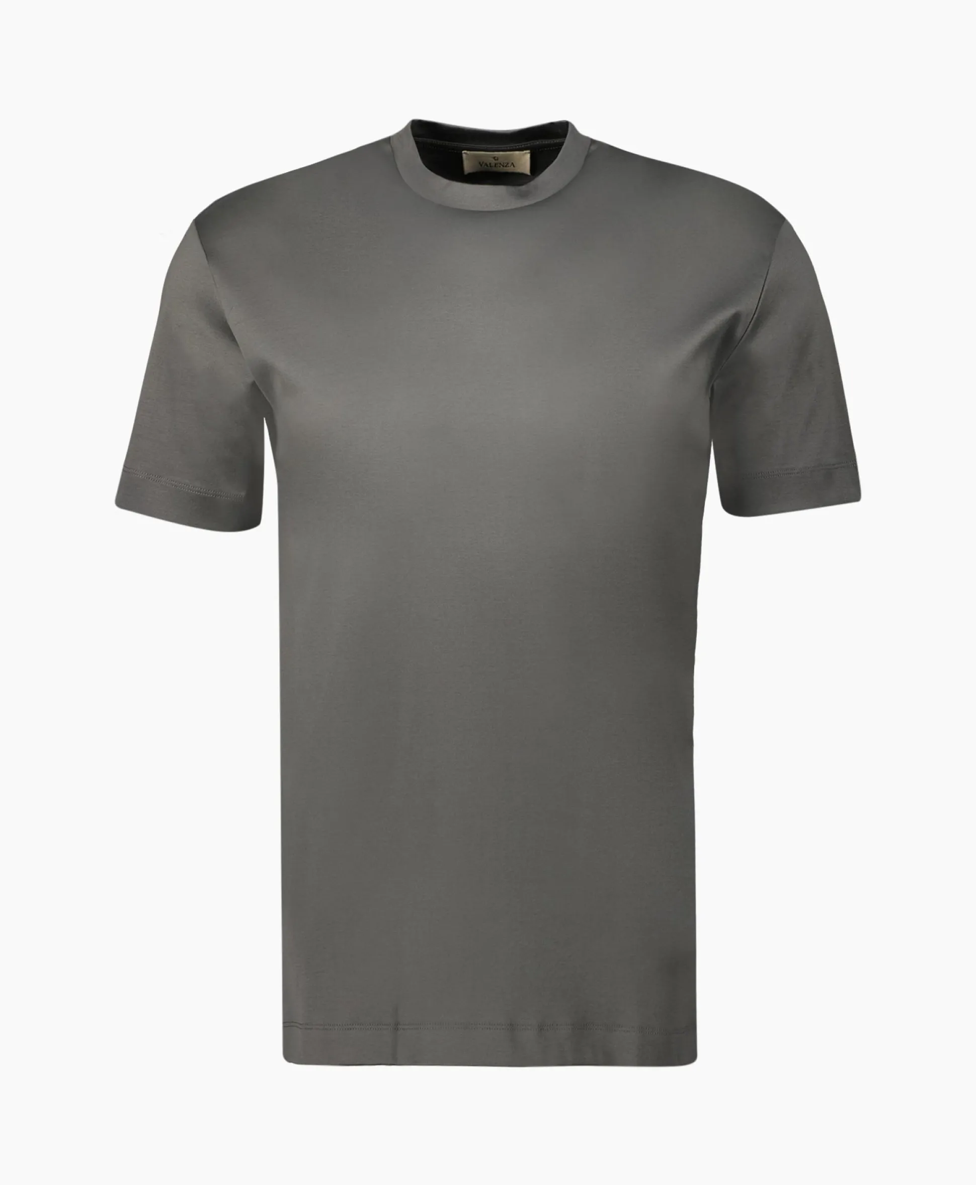 Valenza T-Shirt Interlock Supima Donkergrijs