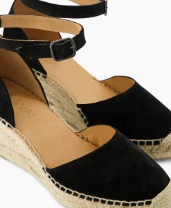 Via Vai Espadrille Flora Braid Zwart