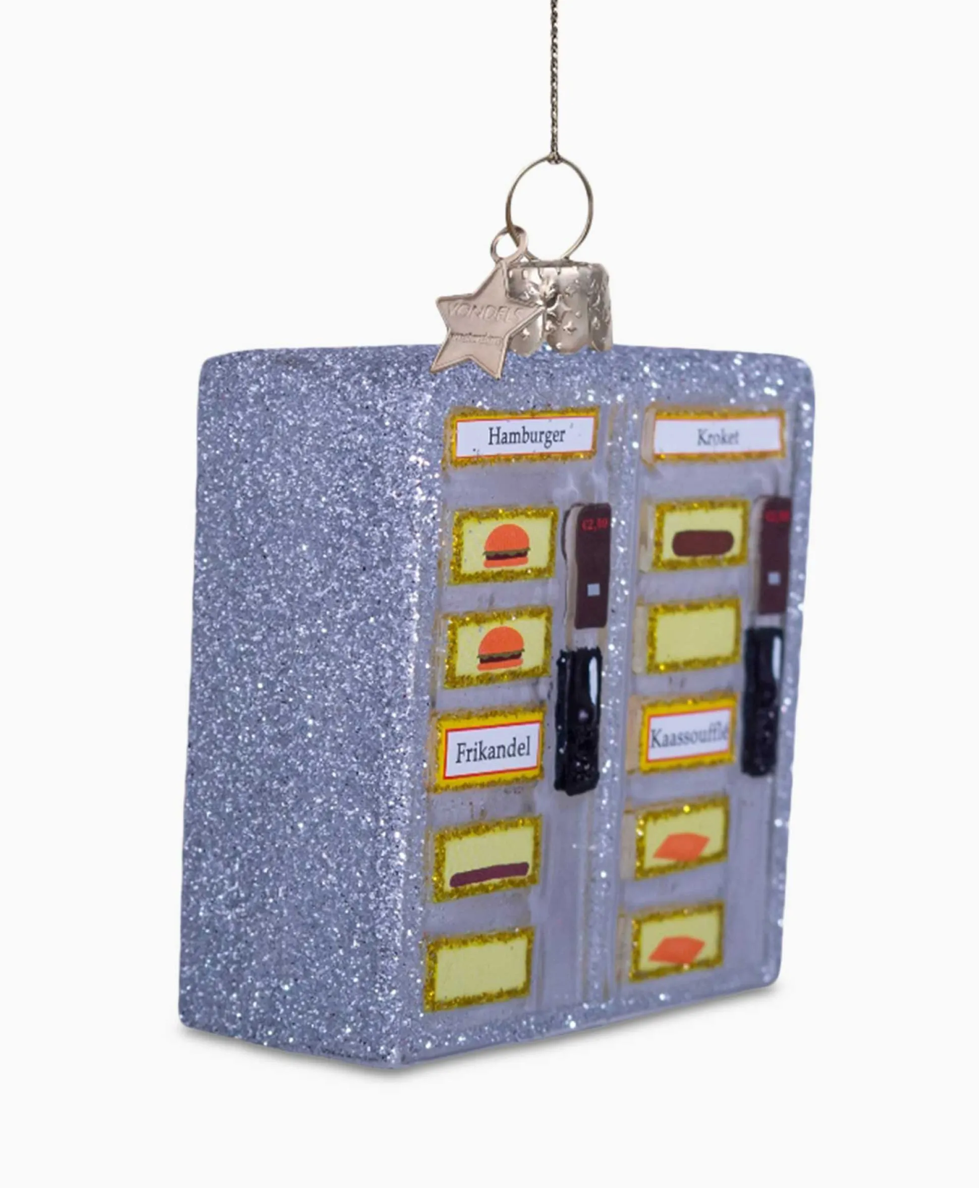 Vondels Vondels Kerstbal Snackwand Zilver