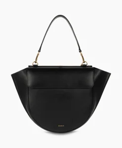 Wandler Crossbody Tas Hortensia Medium Zwart