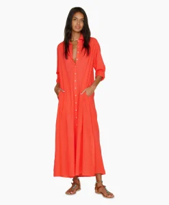 Xirena Maxi Jurk Boden Rood