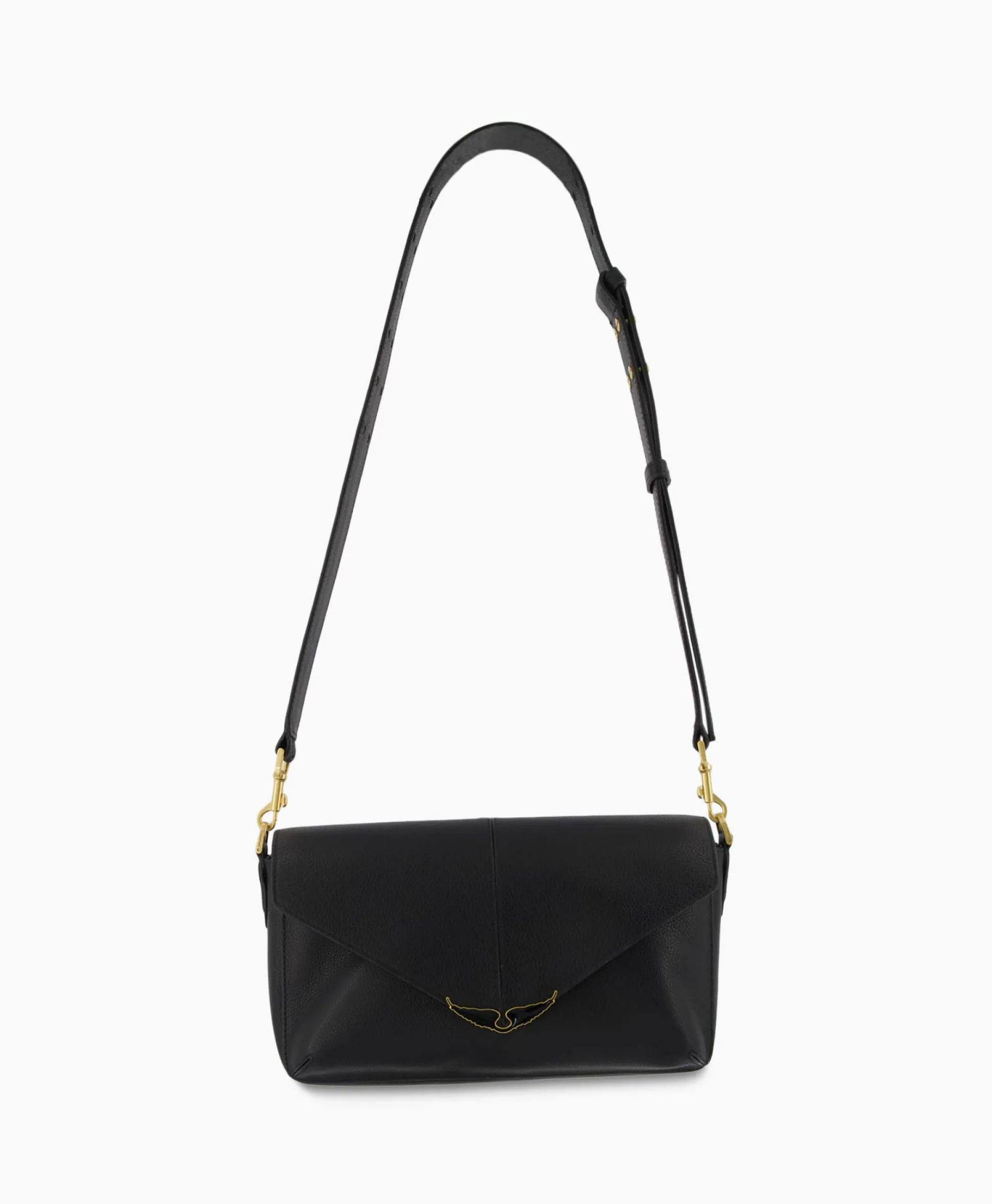 Zadig & Voltaire Crossbody Tas Borderline Daily Grained Leath Zwart