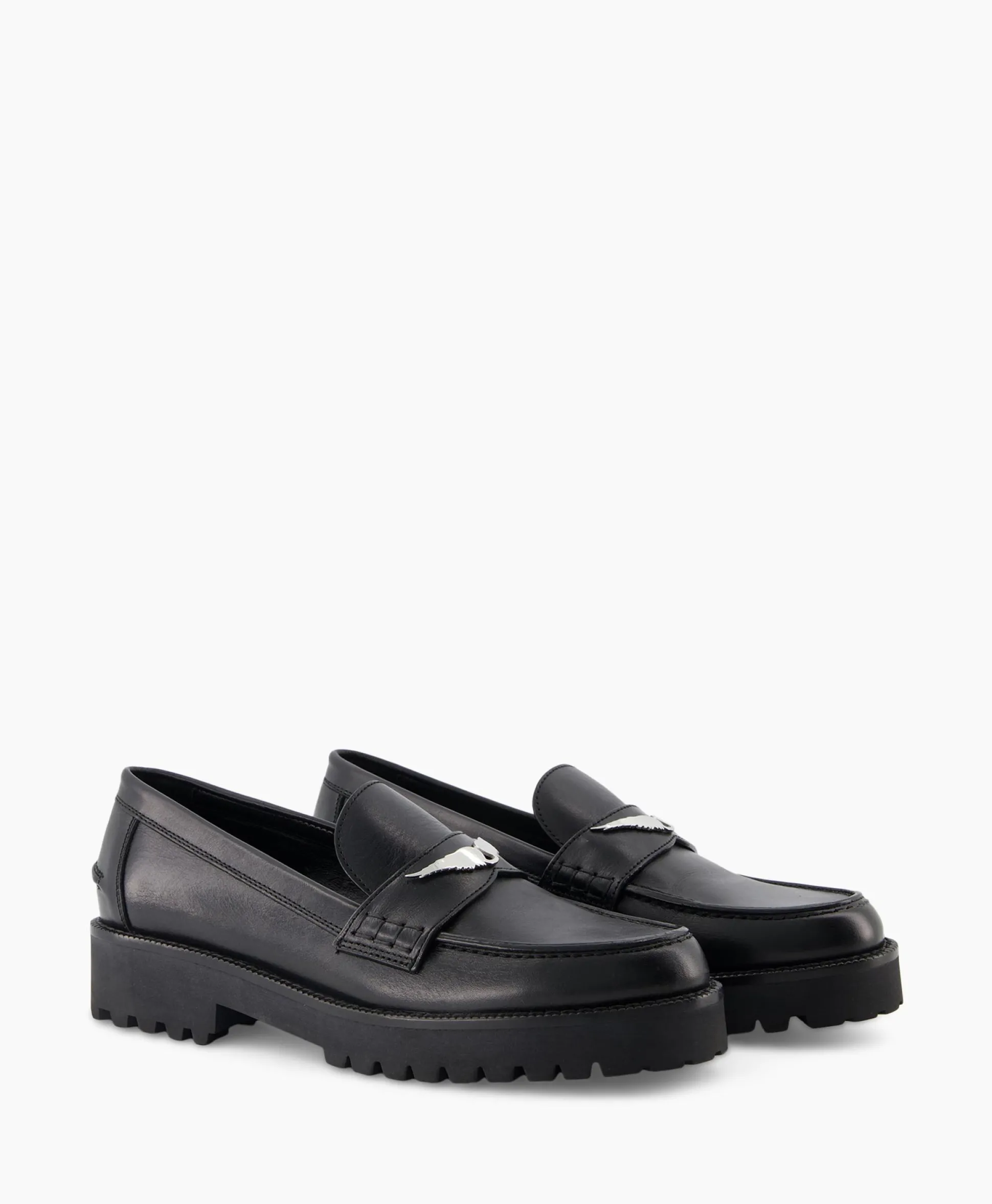 Zadig & Voltaire Loafer Joecassin Semy Shiny Calfskin Zwart