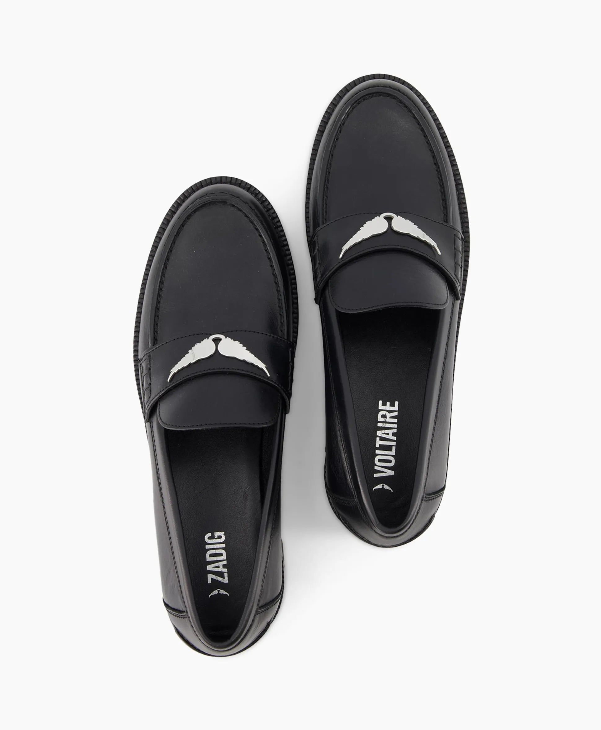 Zadig & Voltaire Loafer Joecassin Semy Shiny Calfskin Zwart