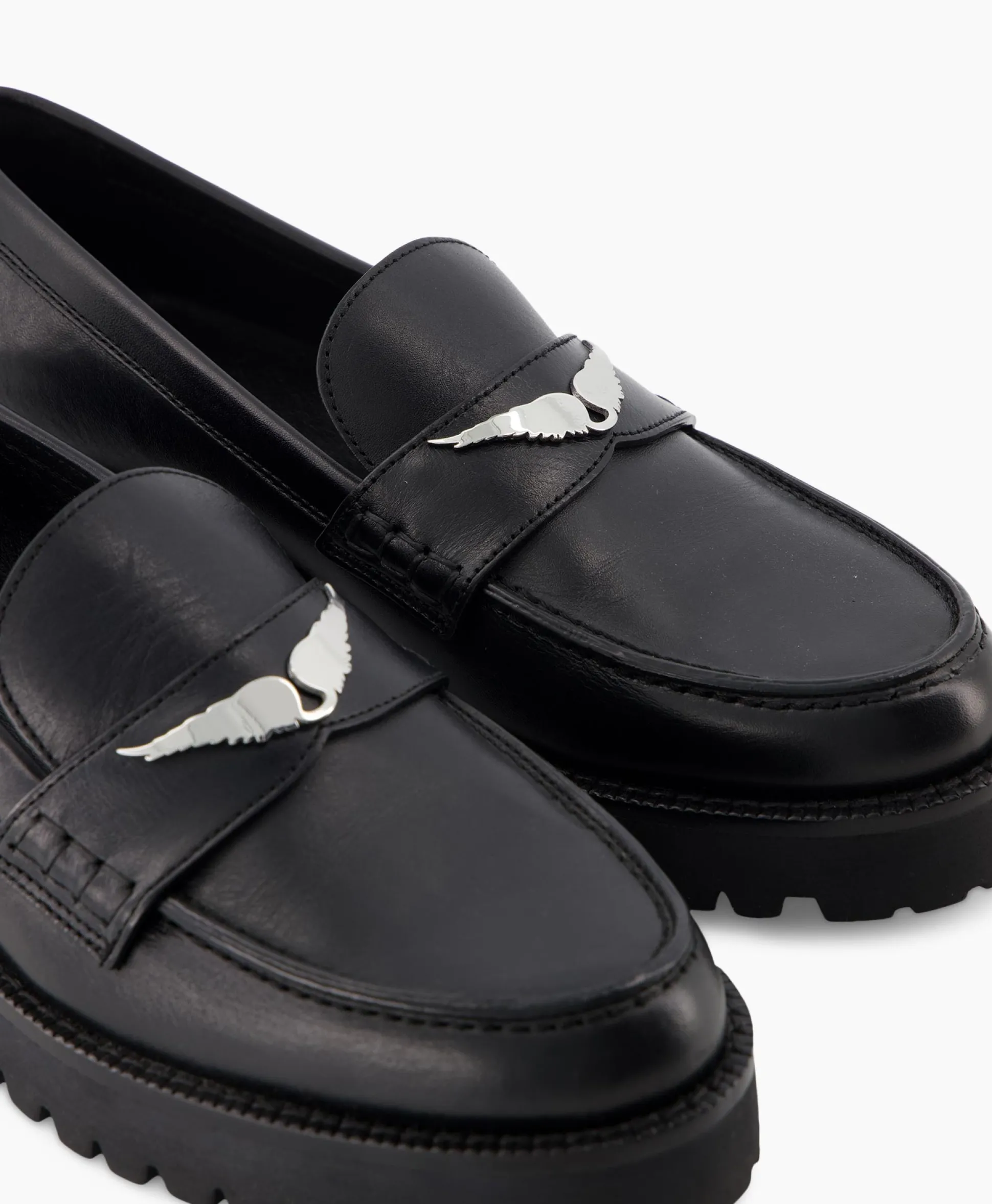 Zadig & Voltaire Loafer Joecassin Semy Shiny Calfskin Zwart