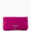 Zadig & Voltaire Schouder / Hand Tas Rock Eternal Smooth Calfskin Paars