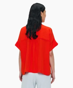 Zenggi Blouse Techno Silk Rood