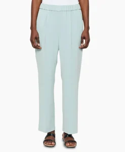Zenggi Chino Japanese Crepe Relaxed Licht Groen