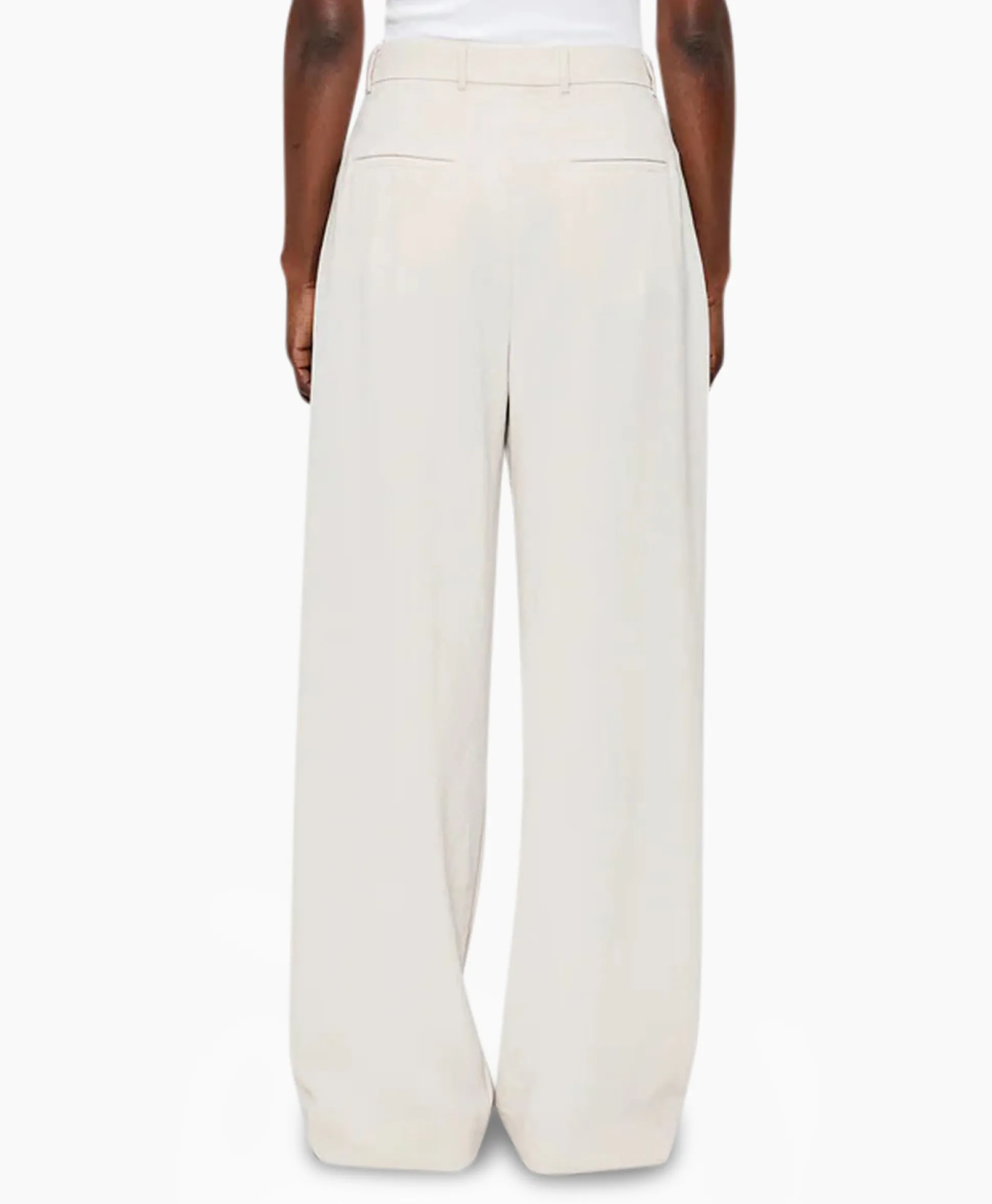 Zenggi Pantalon Wide Pleated Off White