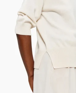 Zenggi Top Relaxed Short Sleeve Off White