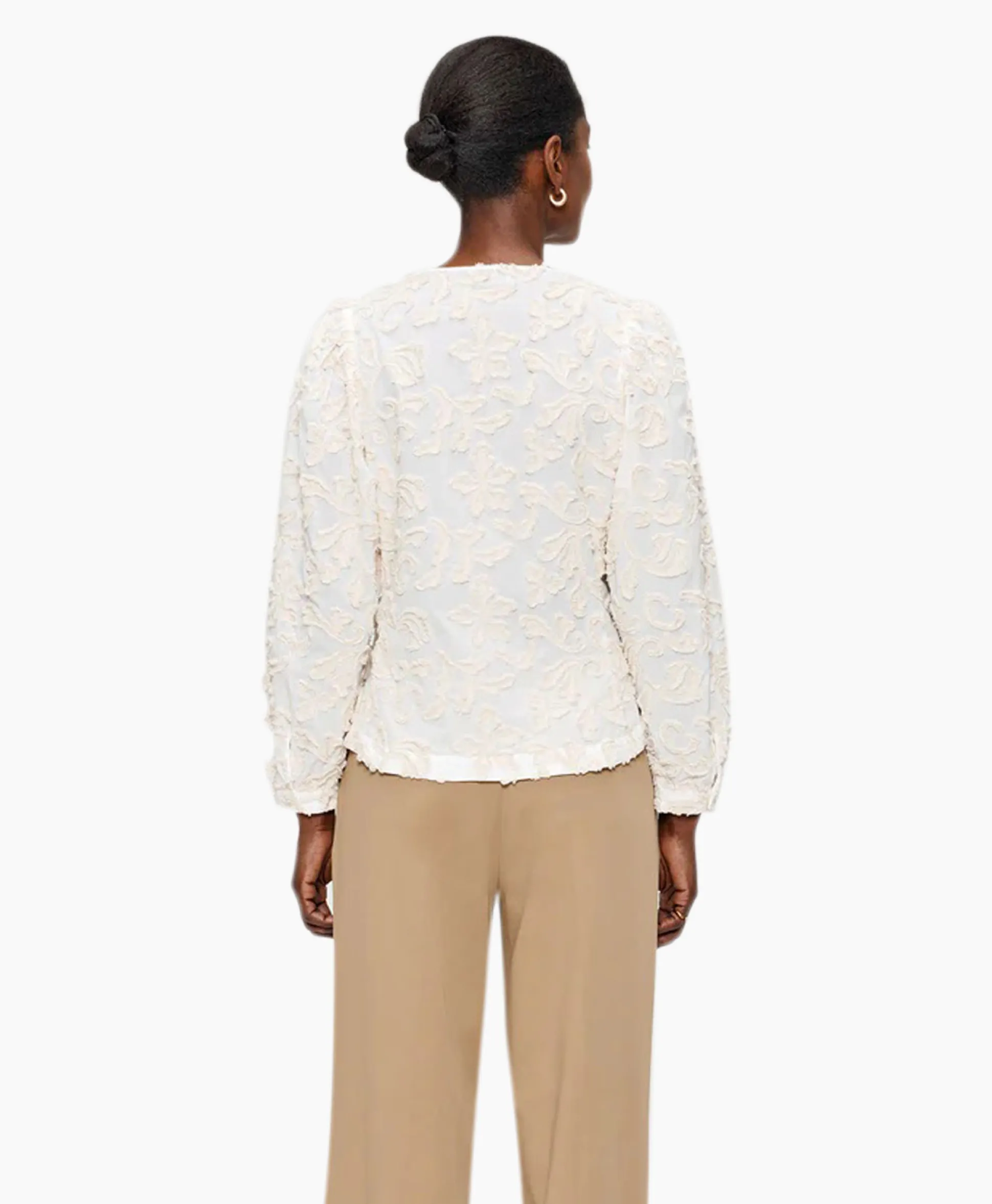 Zenggi Tuniek Embroidered Off White