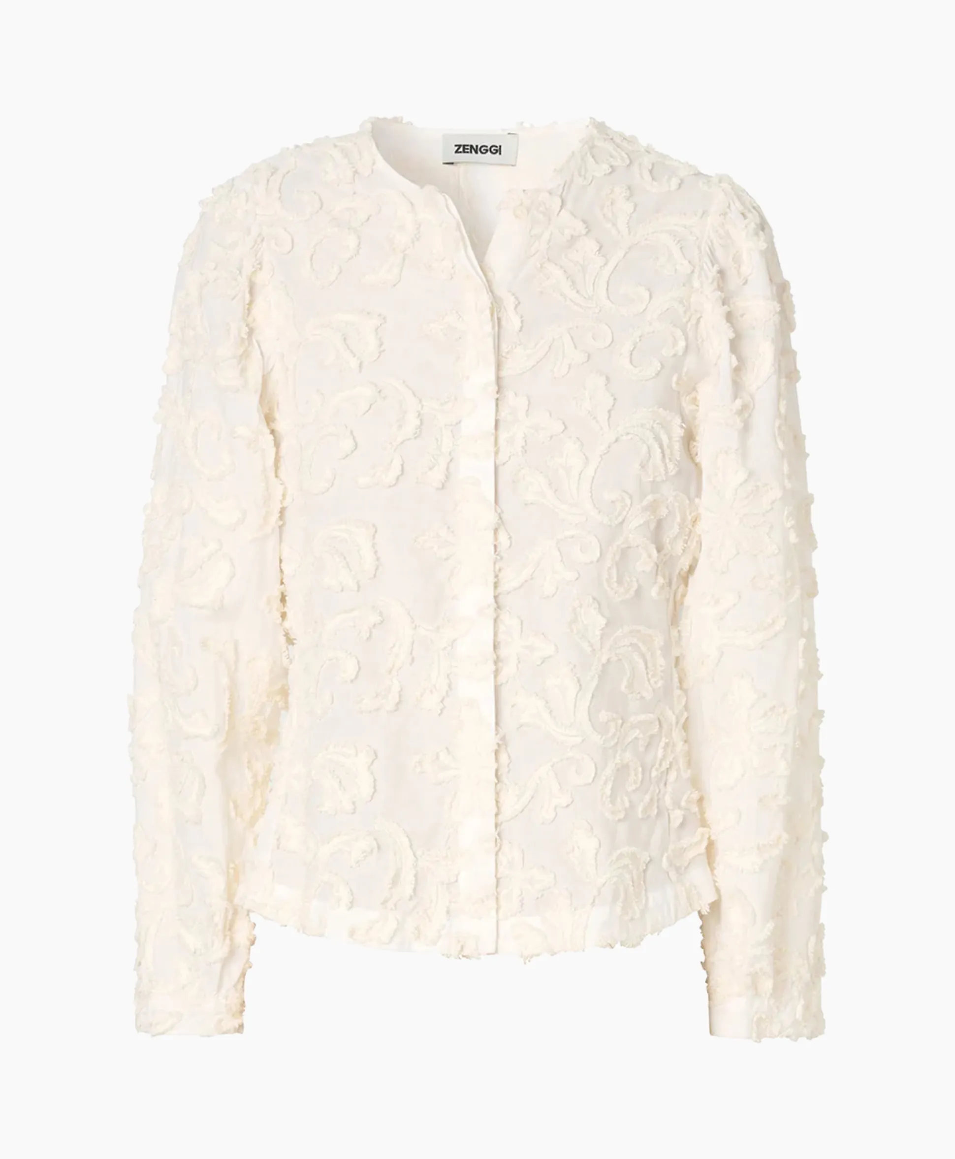 Zenggi Tuniek Embroidered Off White